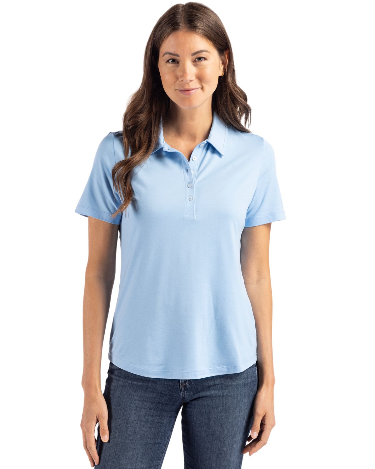 Cutter & Buck Coastline Recycled Double Peached Womens Polo - LCK00192