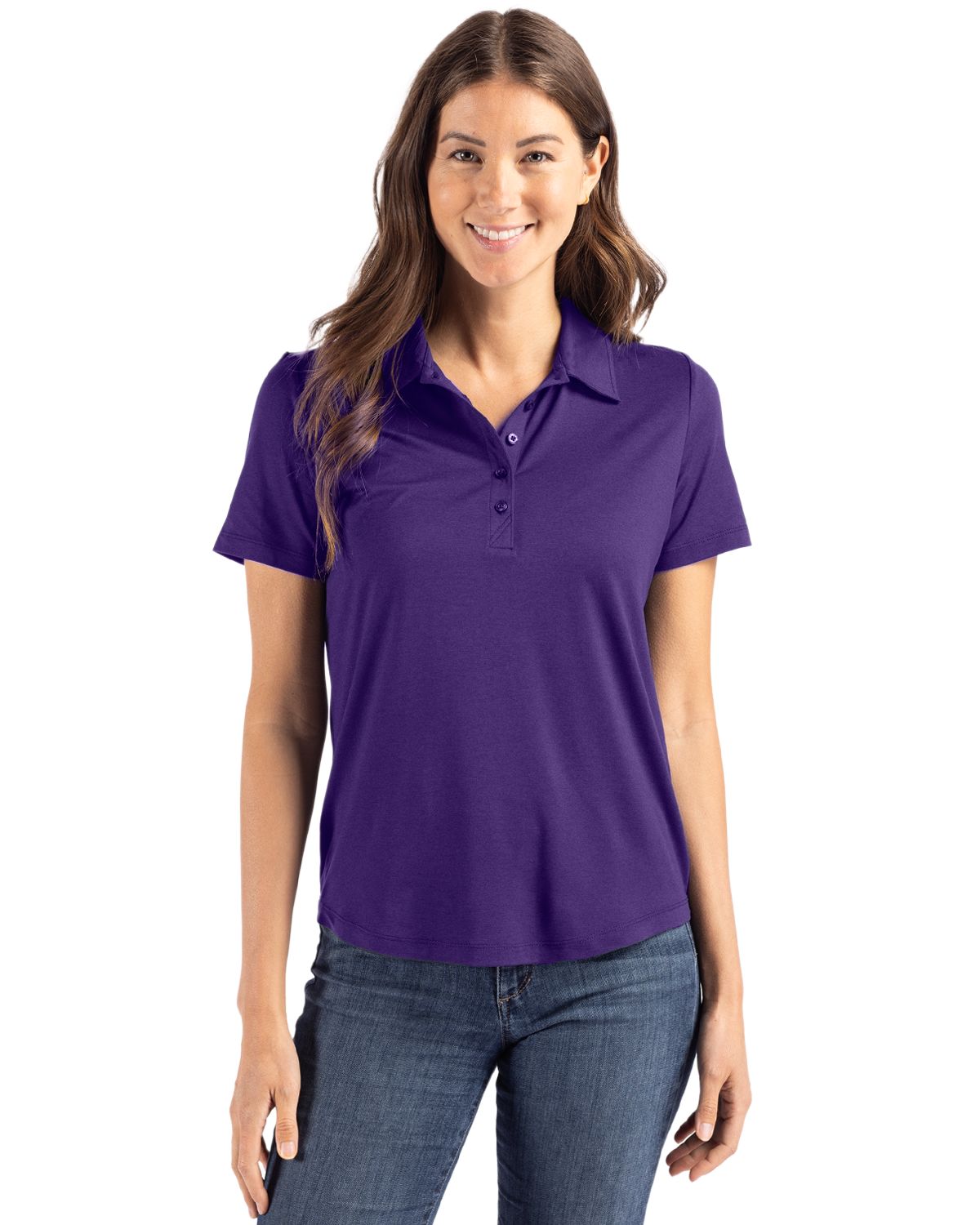 Cutter & Buck Coastline Recycled Double Peached Womens Polo - LCK00192