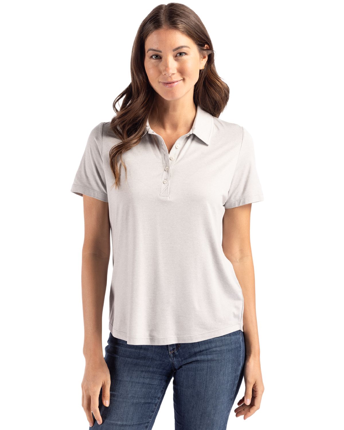 Cutter & Buck Coastline Recycled Double Peached Womens Polo - LCK00192