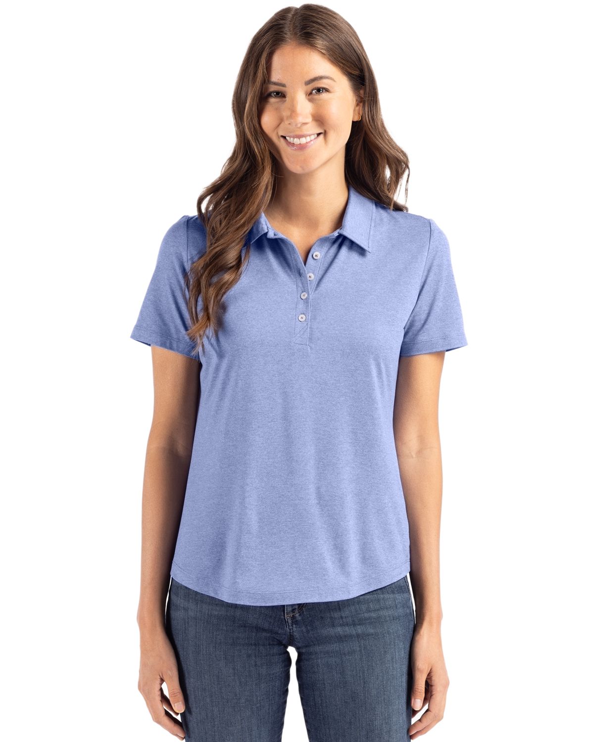 Cutter & Buck Coastline Recycled Double Peached Womens Polo - LCK00192