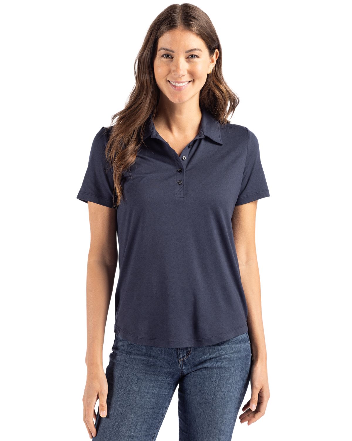 Cutter & Buck Coastline Recycled Double Peached Womens Polo - LCK00192