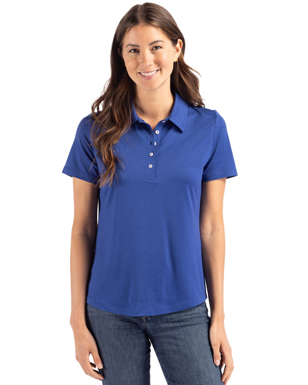 Cutter & Buck Coastline Recycled Double Peached Womens Polo - LCK00192