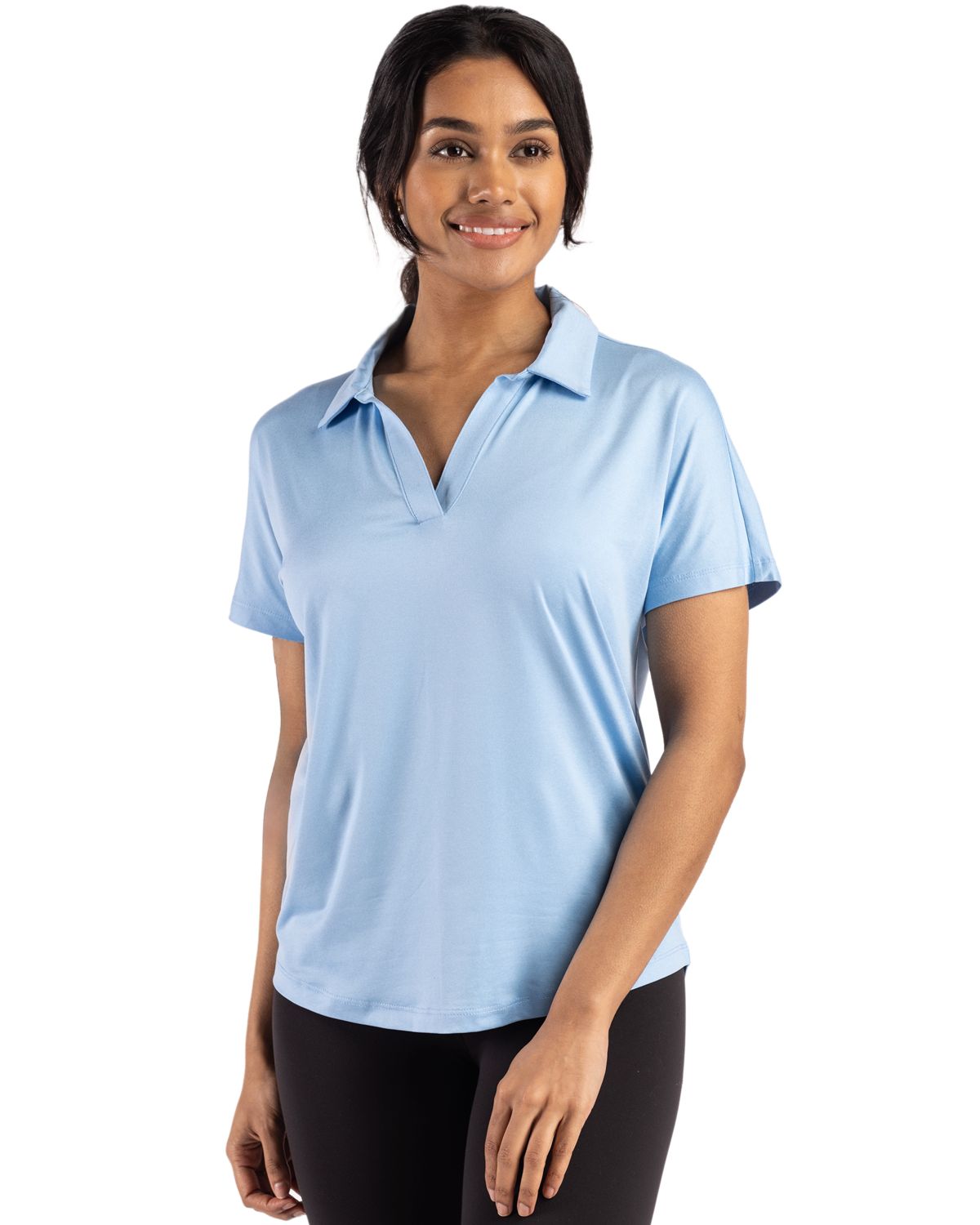 Cutter & Buck Coastline Recycled Double Peached Womens Dolman Polo - LCK00193