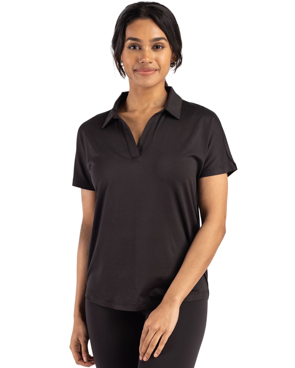 Cutter & Buck Coastline Recycled Double Peached Womens Dolman Polo - LCK00193