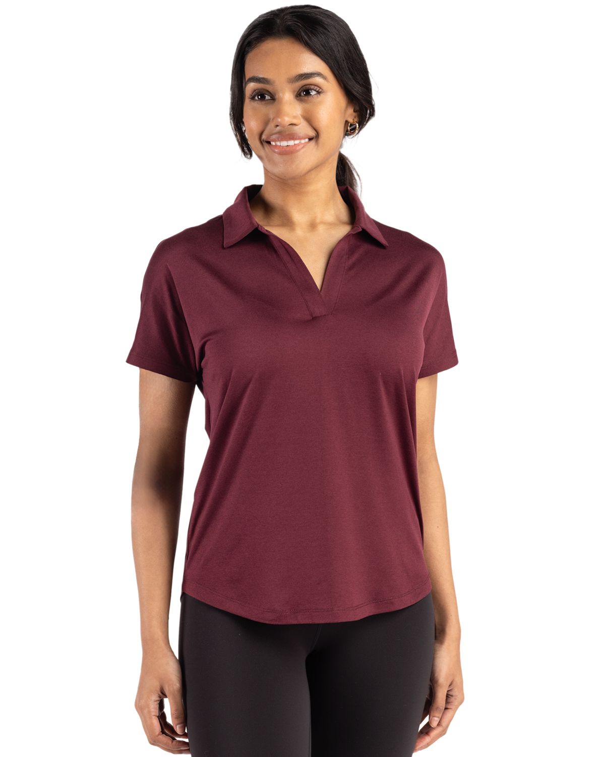 Cutter & Buck Coastline Recycled Double Peached Womens Dolman Polo - LCK00193