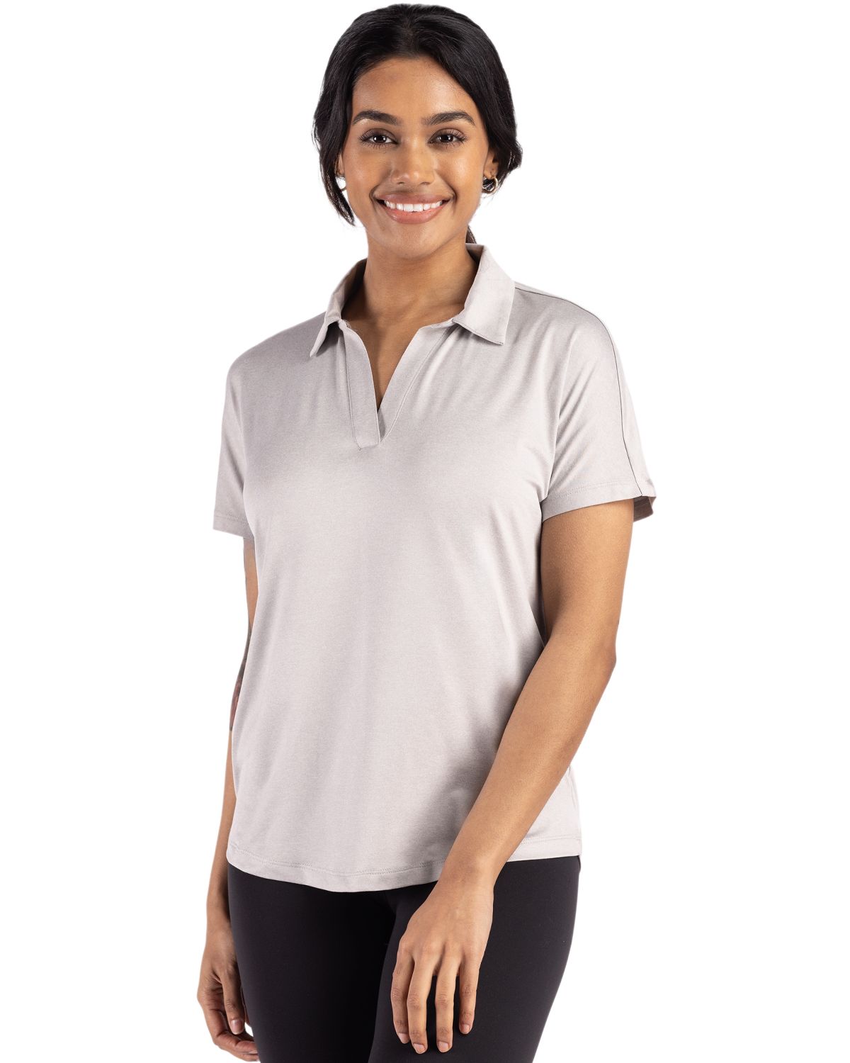 Cutter & Buck Coastline Recycled Double Peached Womens Dolman Polo - LCK00193