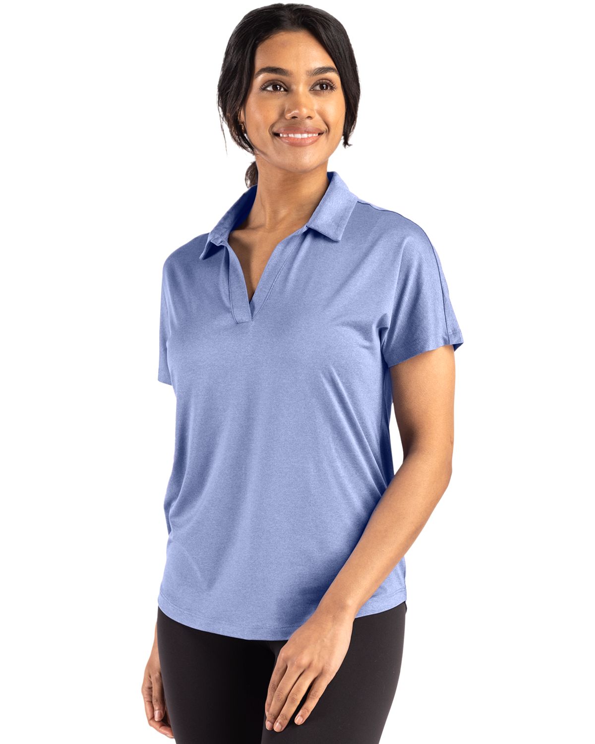 Cutter & Buck Coastline Recycled Double Peached Womens Dolman Polo - LCK00193