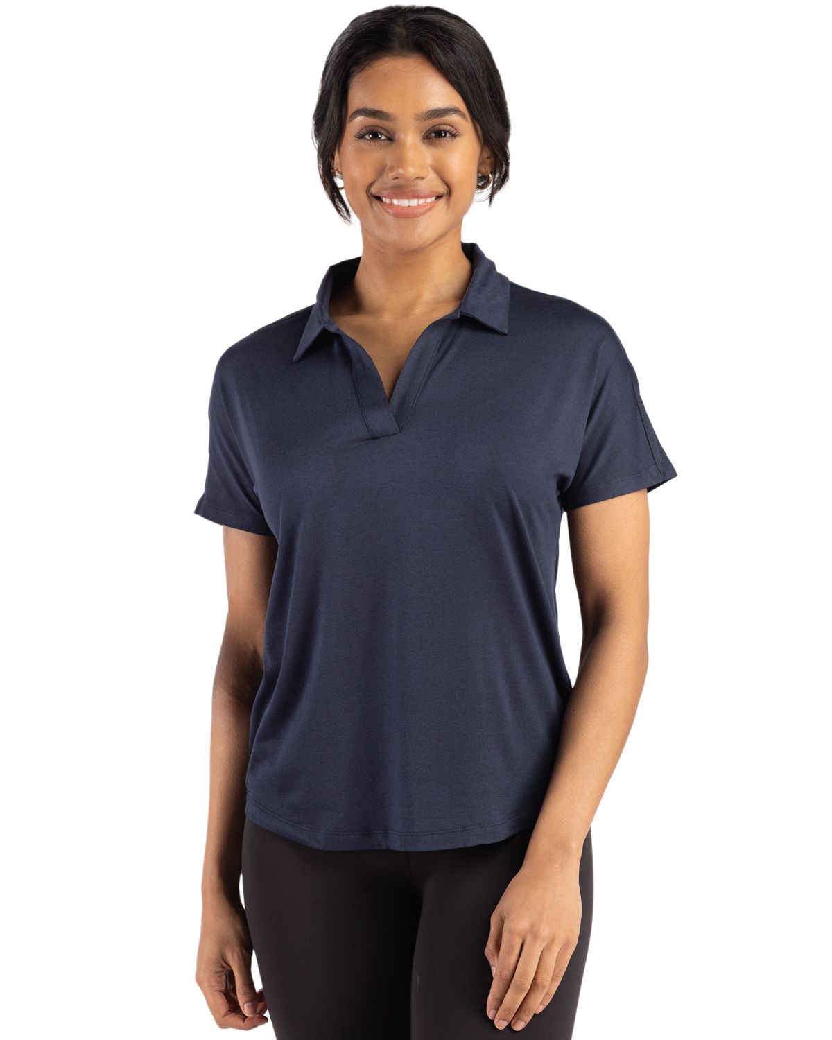 Cutter & Buck Coastline Recycled Double Peached Womens Dolman Polo - LCK00193