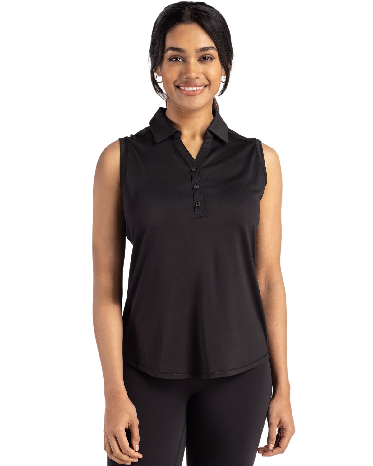 Cutter & Buck Forge Recycled Four-Way Stretch Womens Sleeveless Polo - LCK00197
