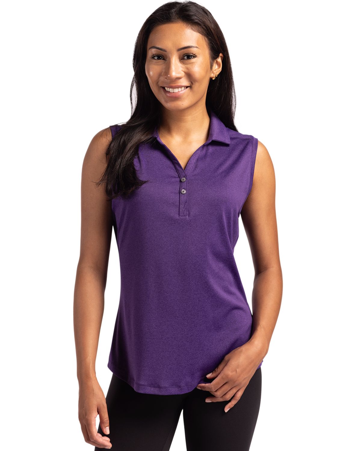 Cutter & Buck Forge Recycled Four-Way Stretch Womens Sleeveless Polo - LCK00197
