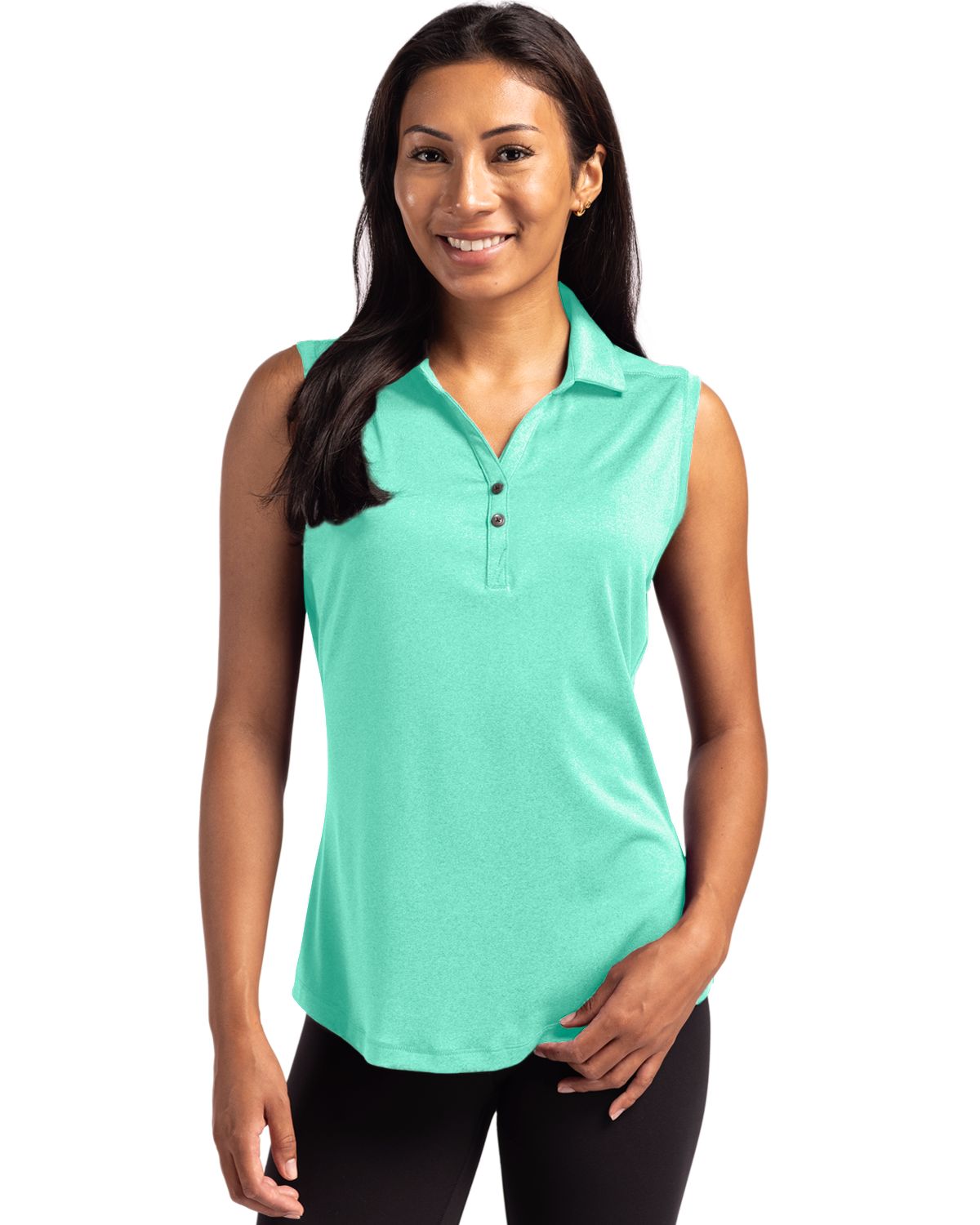 Cutter & Buck Forge Recycled Four-Way Stretch Womens Sleeveless Polo - LCK00197