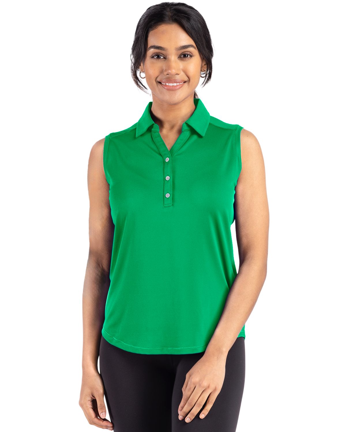 Cutter & Buck Forge Recycled Four-Way Stretch Womens Sleeveless Polo - LCK00197