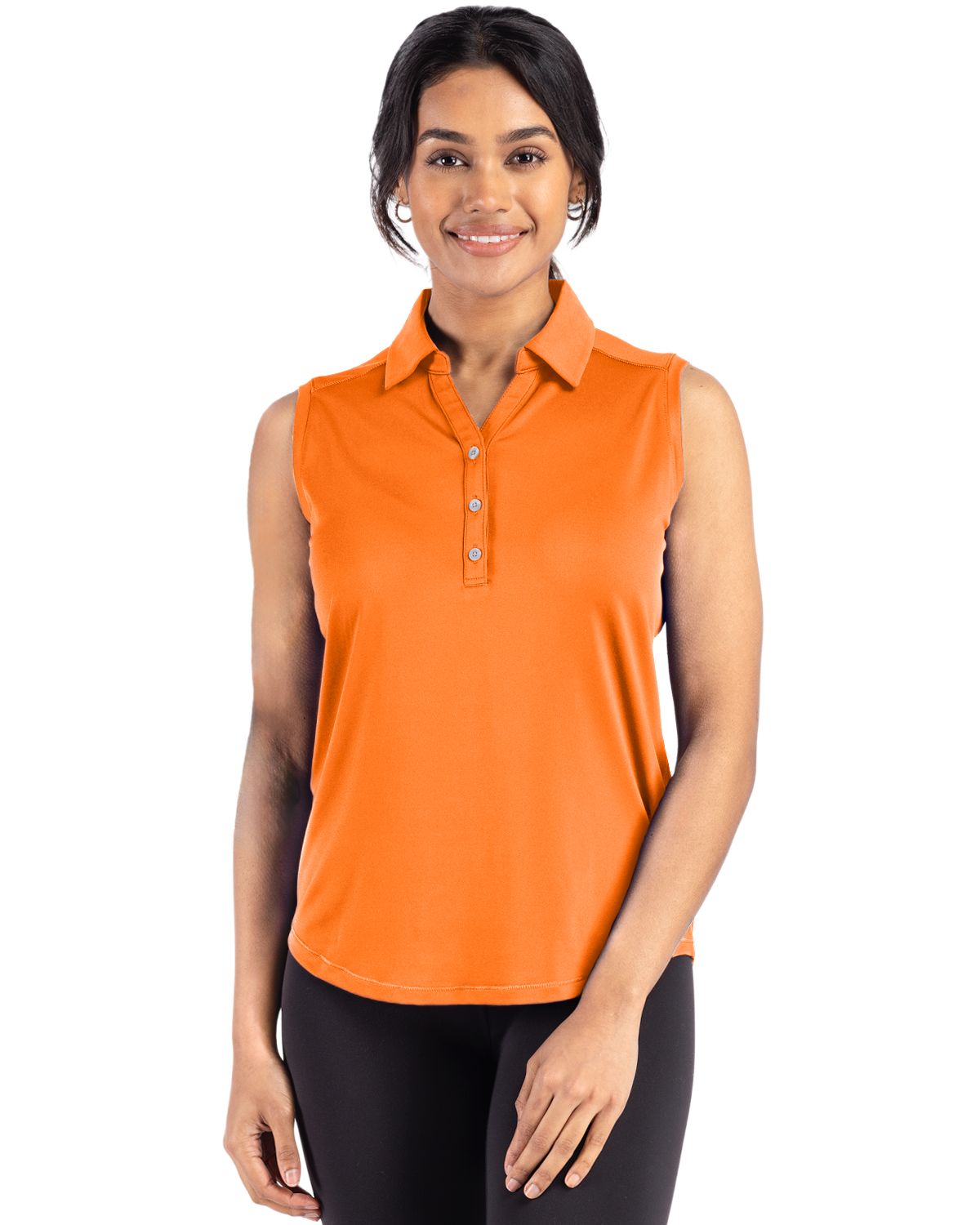 Cutter & Buck Forge Recycled Four-Way Stretch Womens Sleeveless Polo - LCK00197