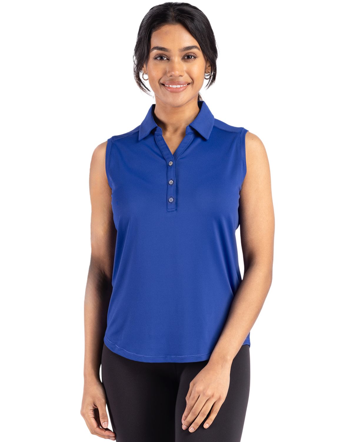 Cutter & Buck Forge Recycled Four-Way Stretch Womens Sleeveless Polo - LCK00197