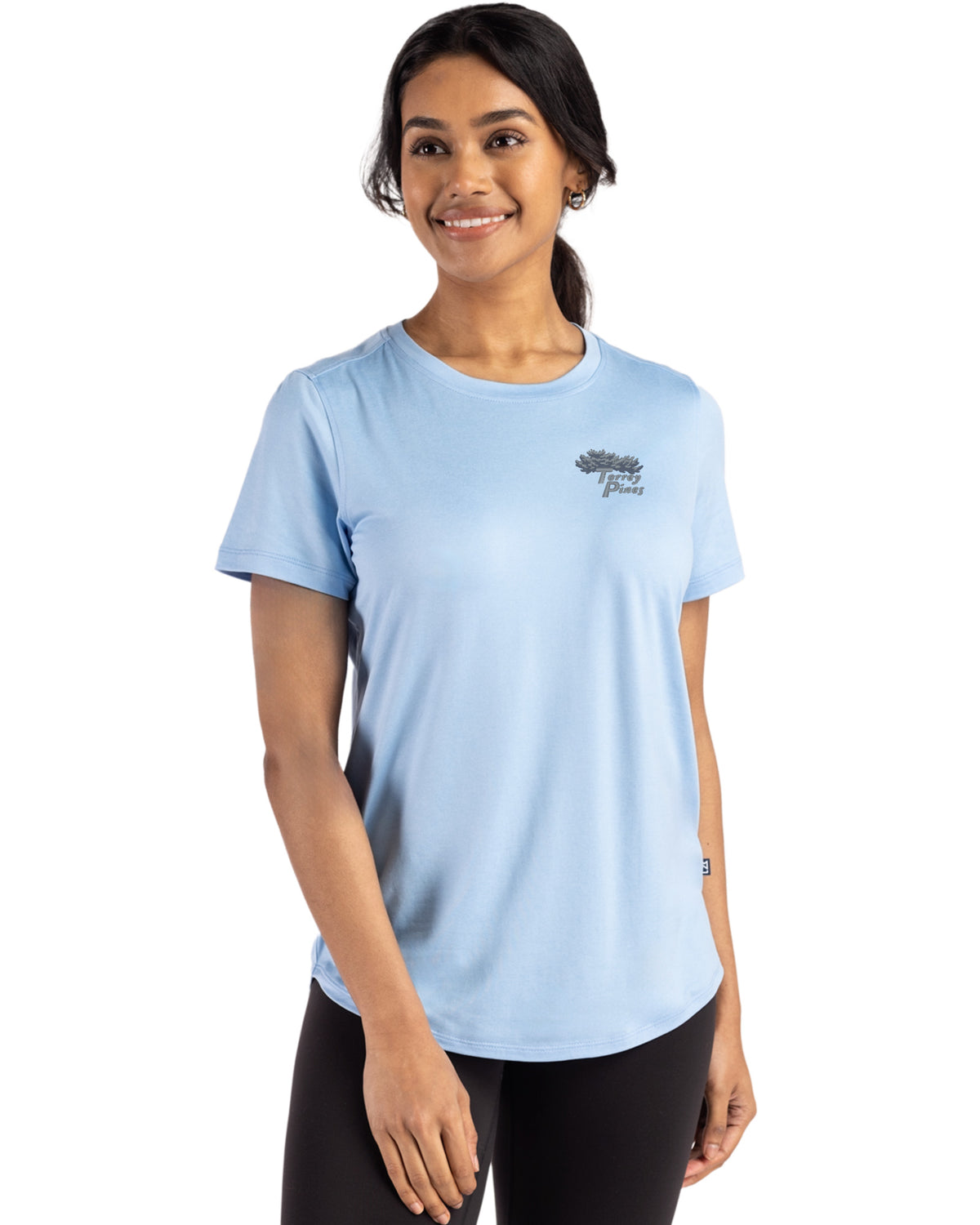 Torrey Pines Cutter & Buck Coastline Recycled Double Peached Womens Short Sleeve Tee - LCK00198-35492