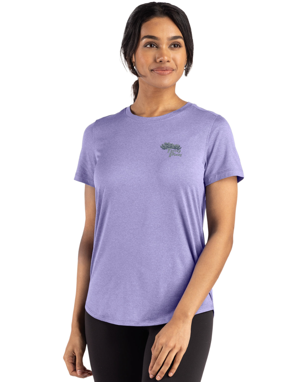 Torrey Pines Cutter & Buck Coastline Recycled Double Peached Womens Short Sleeve Tee - LCK00198-35492