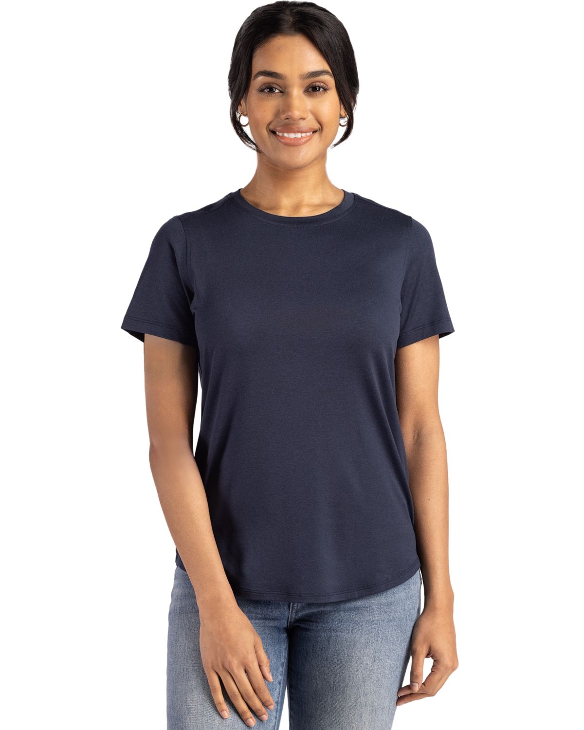 Cutter & Buck Coastline Recycled Double Peached Womens Short Sleeve Tee - LCK00198