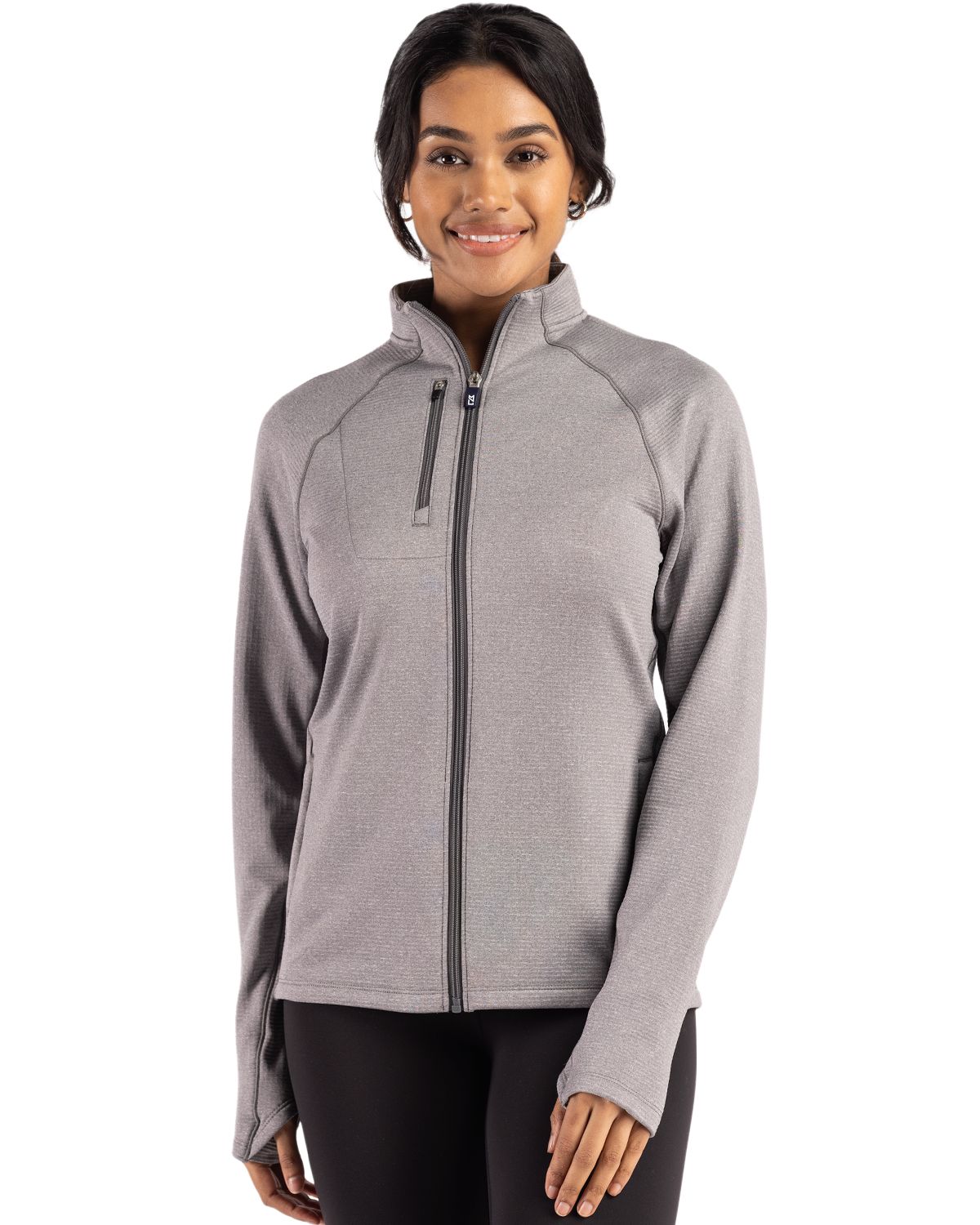 Cutter & Buck Peshastin RecycledGridFleeceWomensFull Zip Jacket - LCK00200