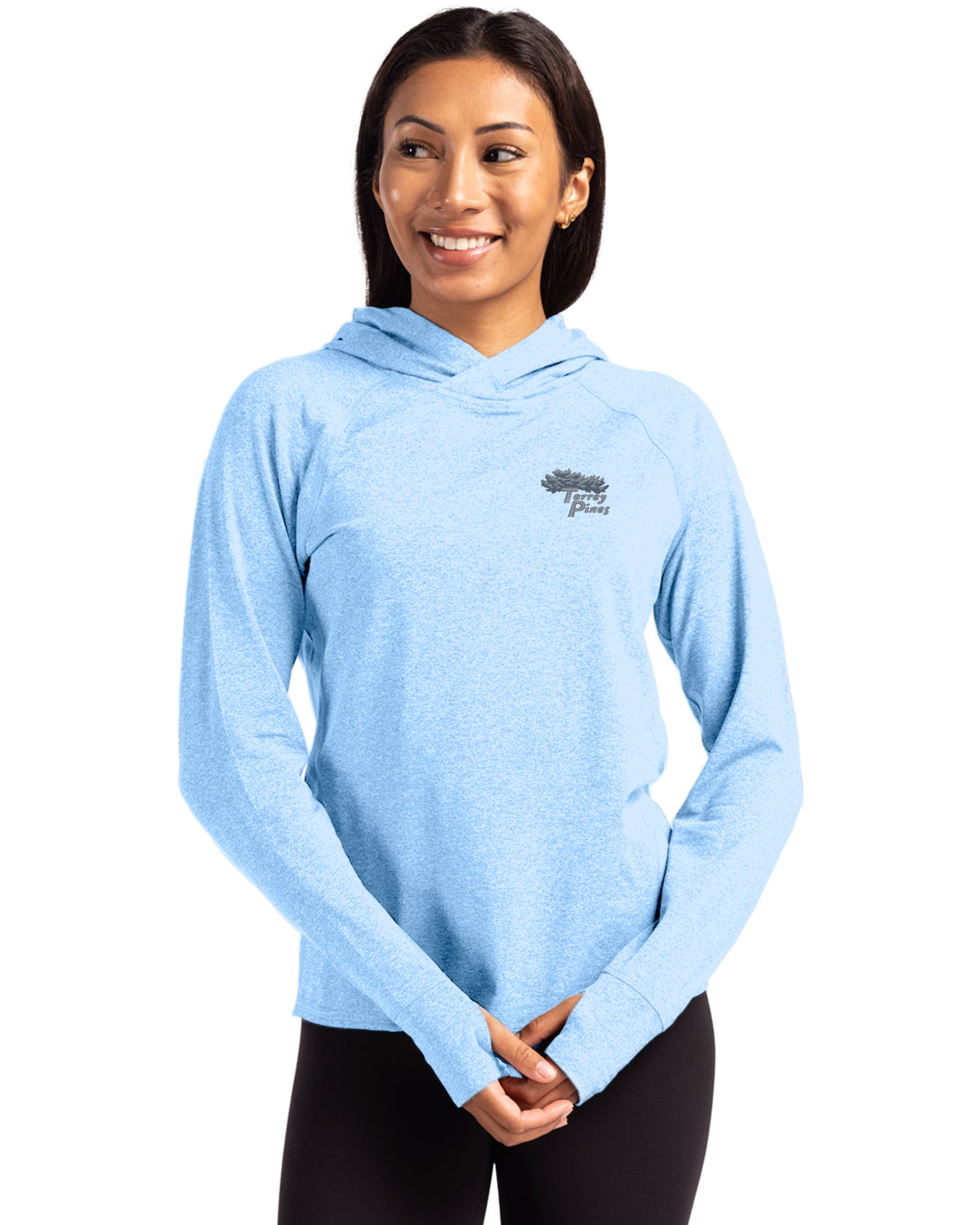 Torrey Pines Cutter & Buck Adapt Recycled Soft Knit Stretch Womens Hooded Pullover - LCK00203-35492