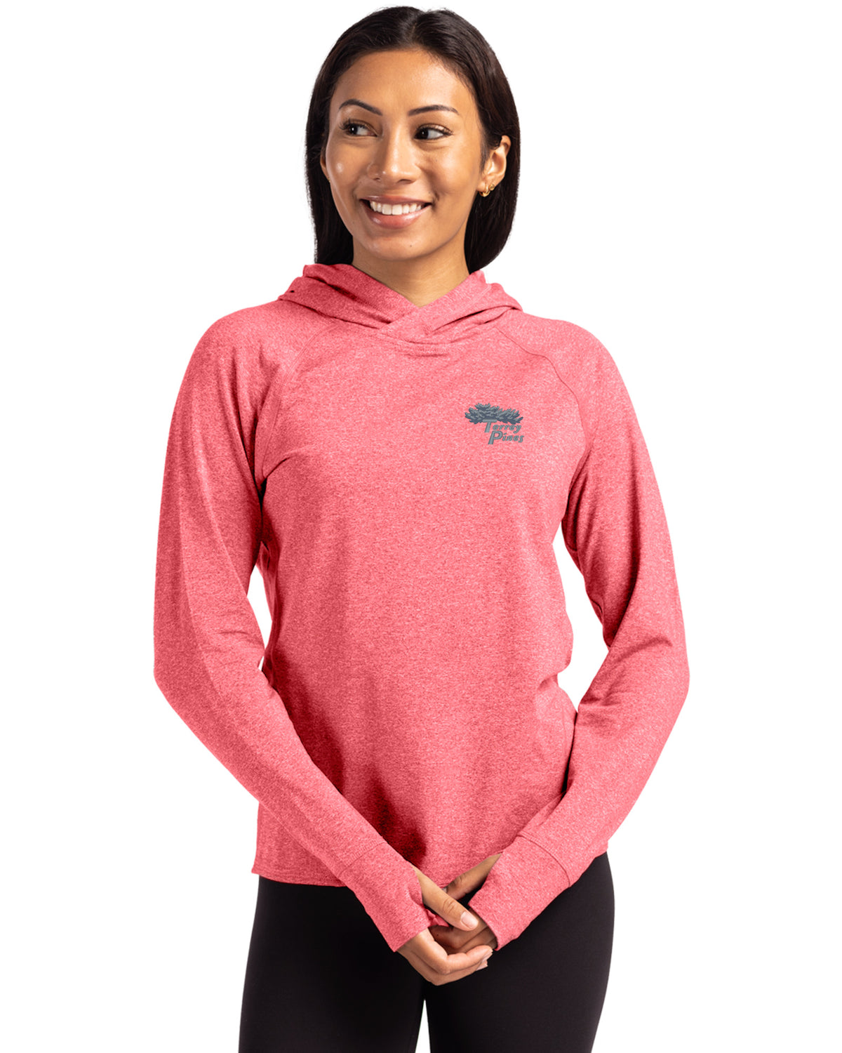 Torrey Pines Cutter & Buck Adapt Recycled Soft Knit Stretch Womens Hooded Pullover - LCK00203-35492