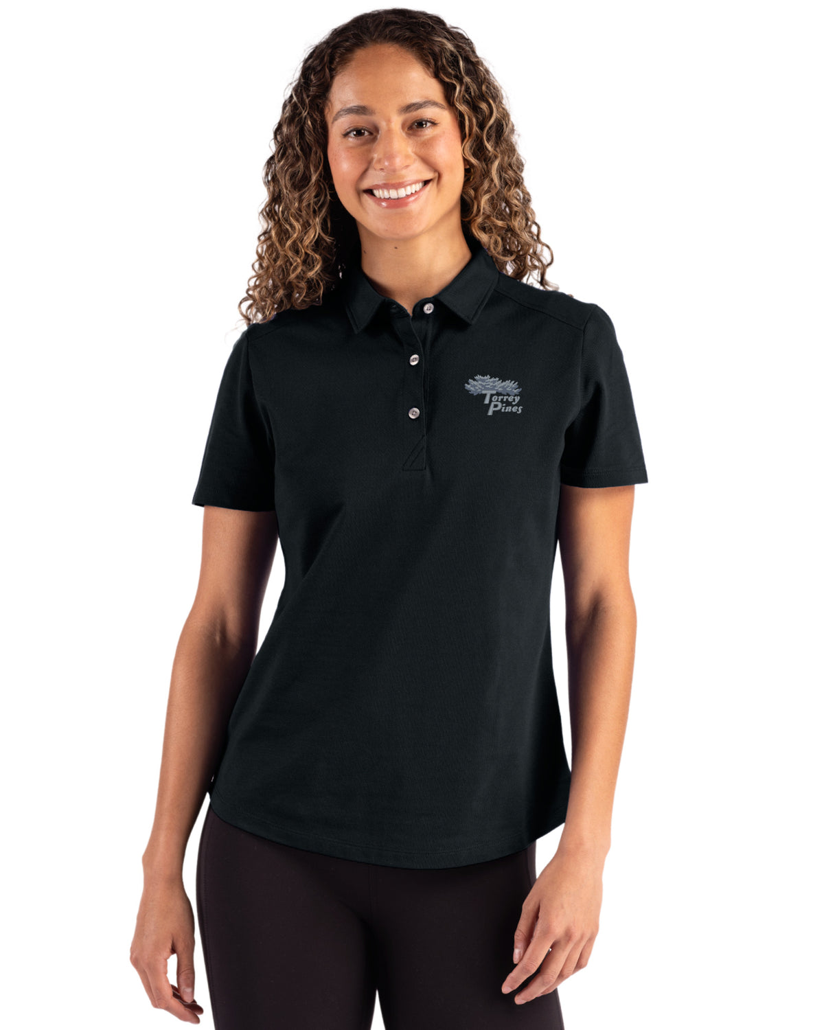 Torrey Pines Cutter & Buck Advantage Refresh Recycled Cotton-Blend Pique Womens Polo - LCK00221-35492