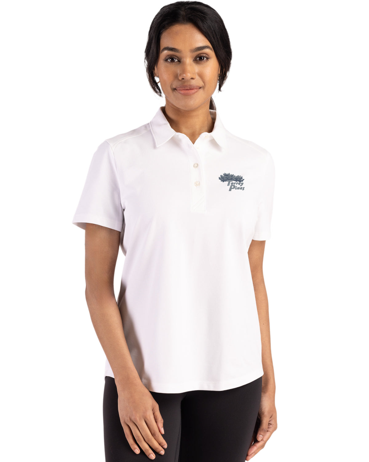 Torrey Pines Cutter & Buck Advantage Refresh Recycled Cotton-Blend Pique Womens Polo - LCK00221-35492