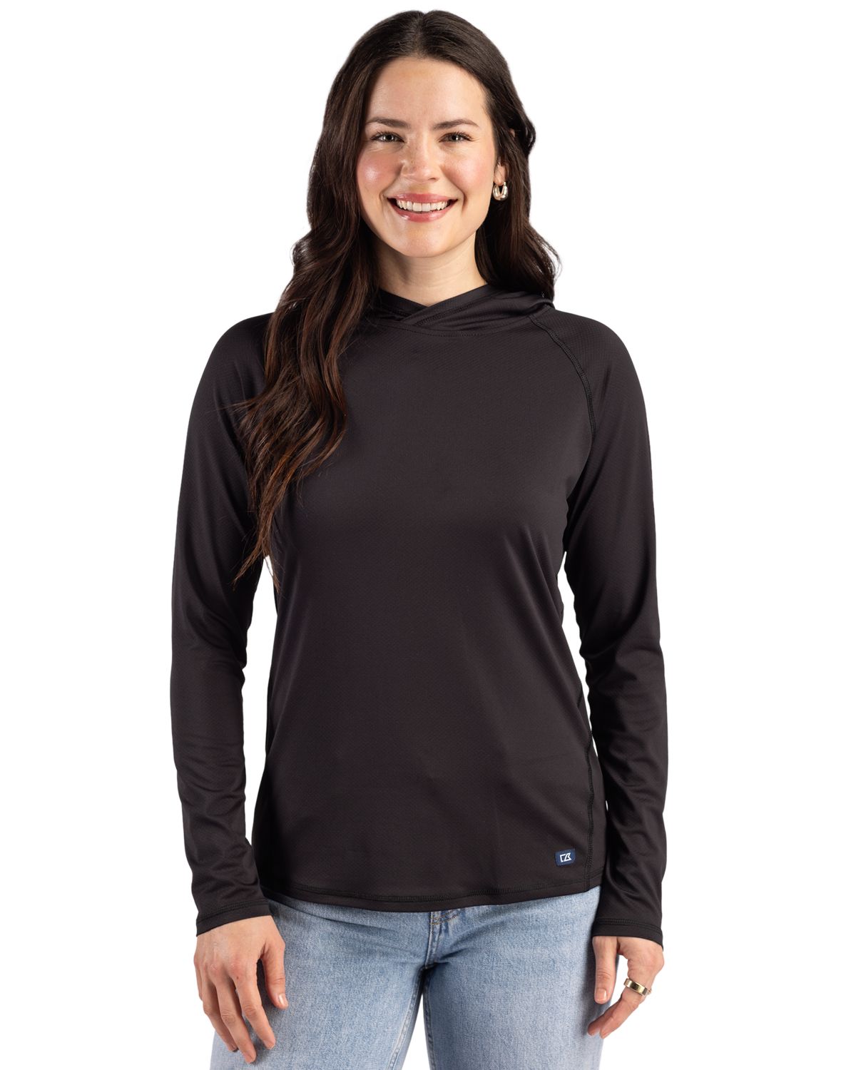 Cutter & Buck Prospect Recycled  Featherlight Stretch Womens Hooded Pullover - LCK00224