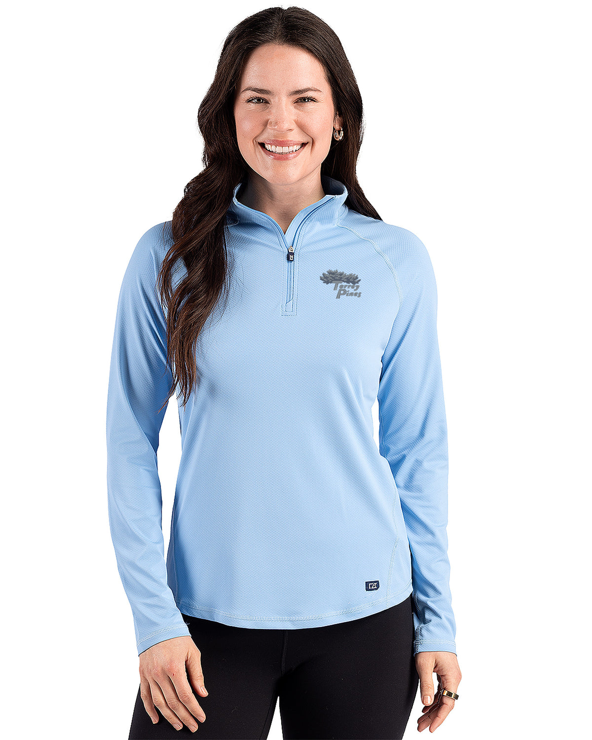 Torrey Pines Cutter & Buck Prospect Recycled Featherlight Stretch Womens Quarter Zip - LCK00225-35492
