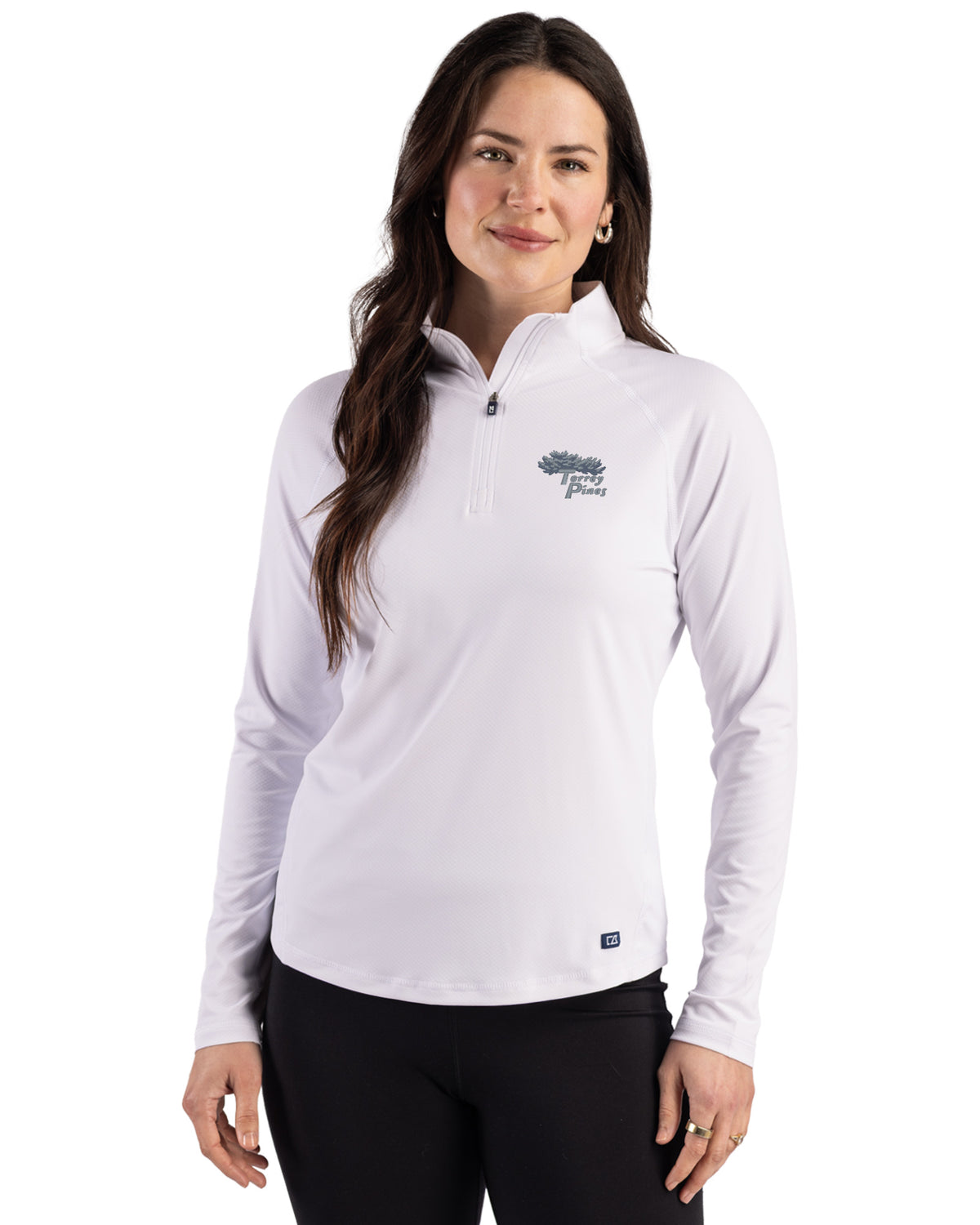 Torrey Pines Cutter & Buck Prospect Recycled Featherlight Stretch Womens Quarter Zip - LCK00225-35492