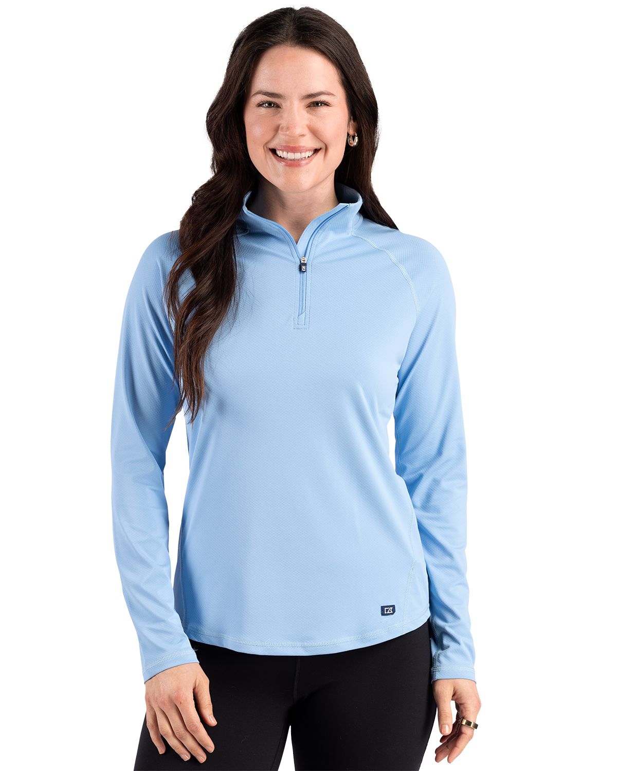 Cutter & Buck Prospect Recycled Featherlight Stretch Womens Quarter Zip - LCK00225