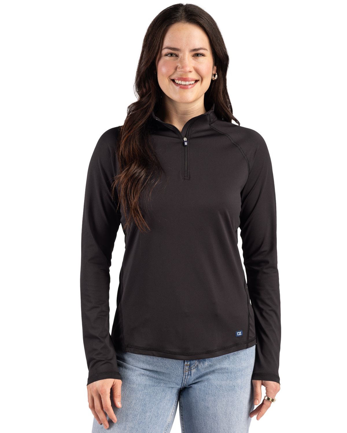 Cutter & Buck Prospect Recycled Featherlight Stretch Womens Quarter Zip - LCK00225