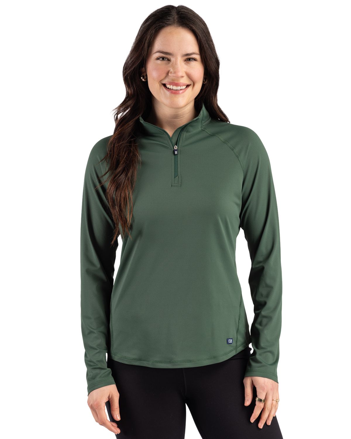 Cutter & Buck Prospect Recycled Featherlight Stretch Womens Quarter Zip - LCK00225