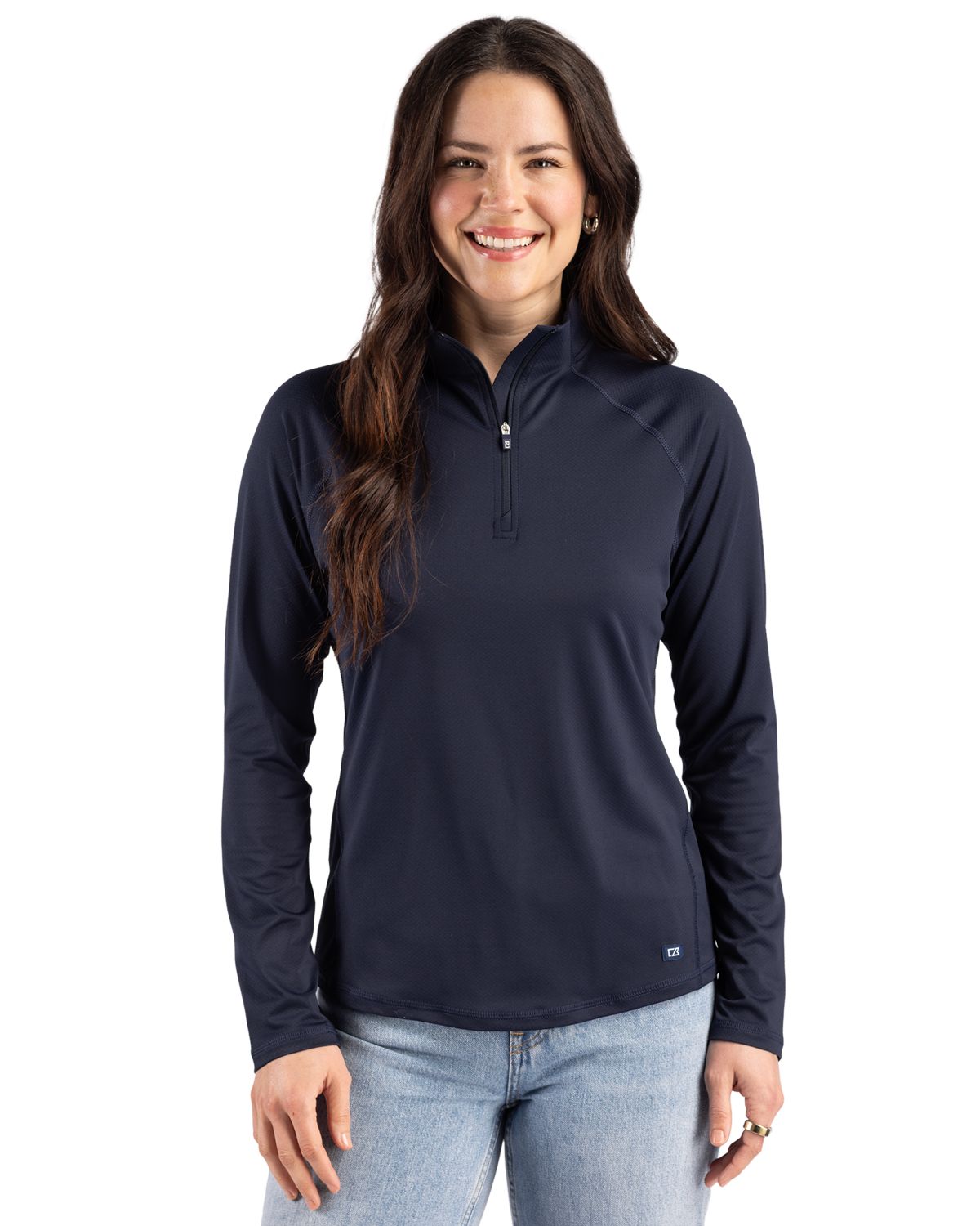 Cutter & Buck Prospect Recycled Featherlight Stretch Womens Quarter Zip - LCK00225