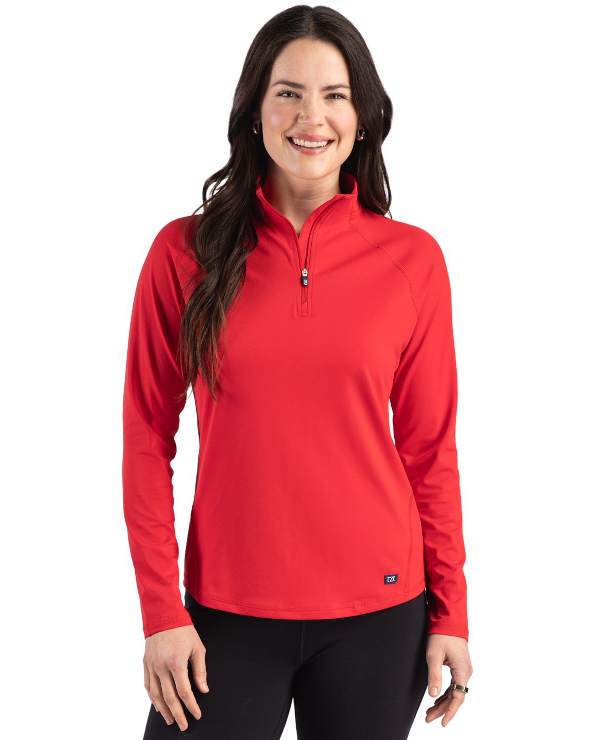 Cutter & Buck Prospect Recycled Featherlight Stretch Womens Quarter Zip - LCK00225
