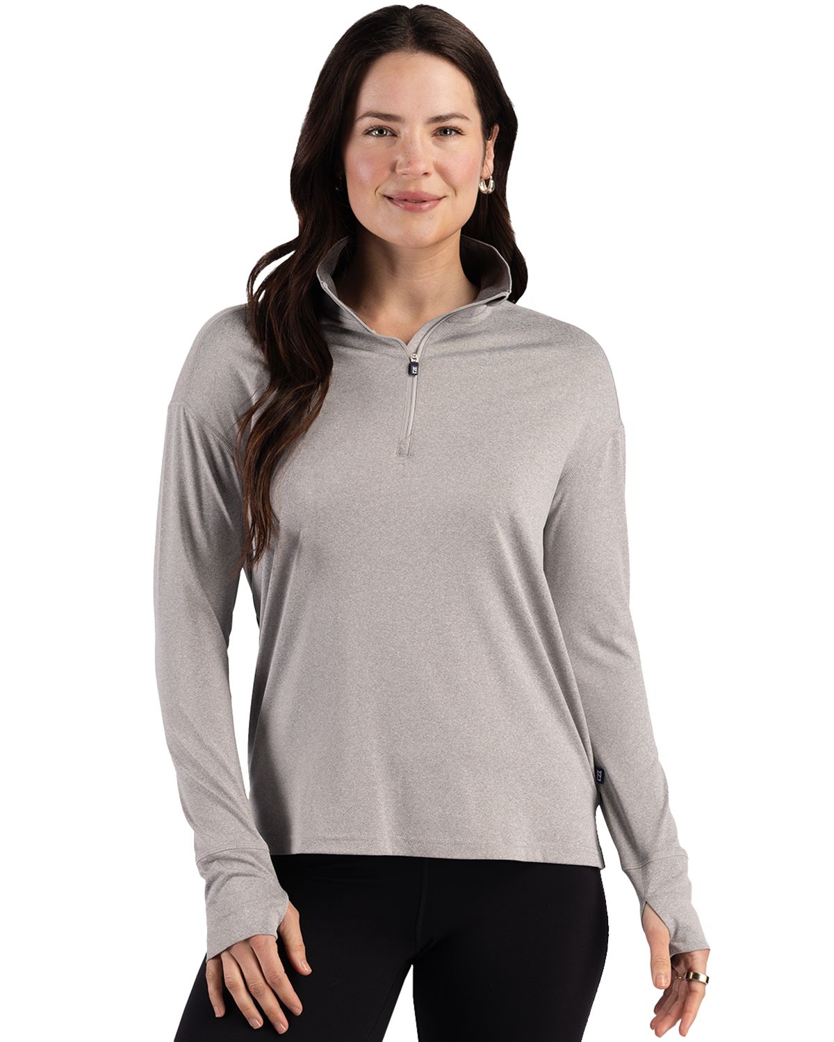 Cutter & Buck Forge Recycled Four-Way Stretch Womens Quarter Zip Pullover - LCK00227