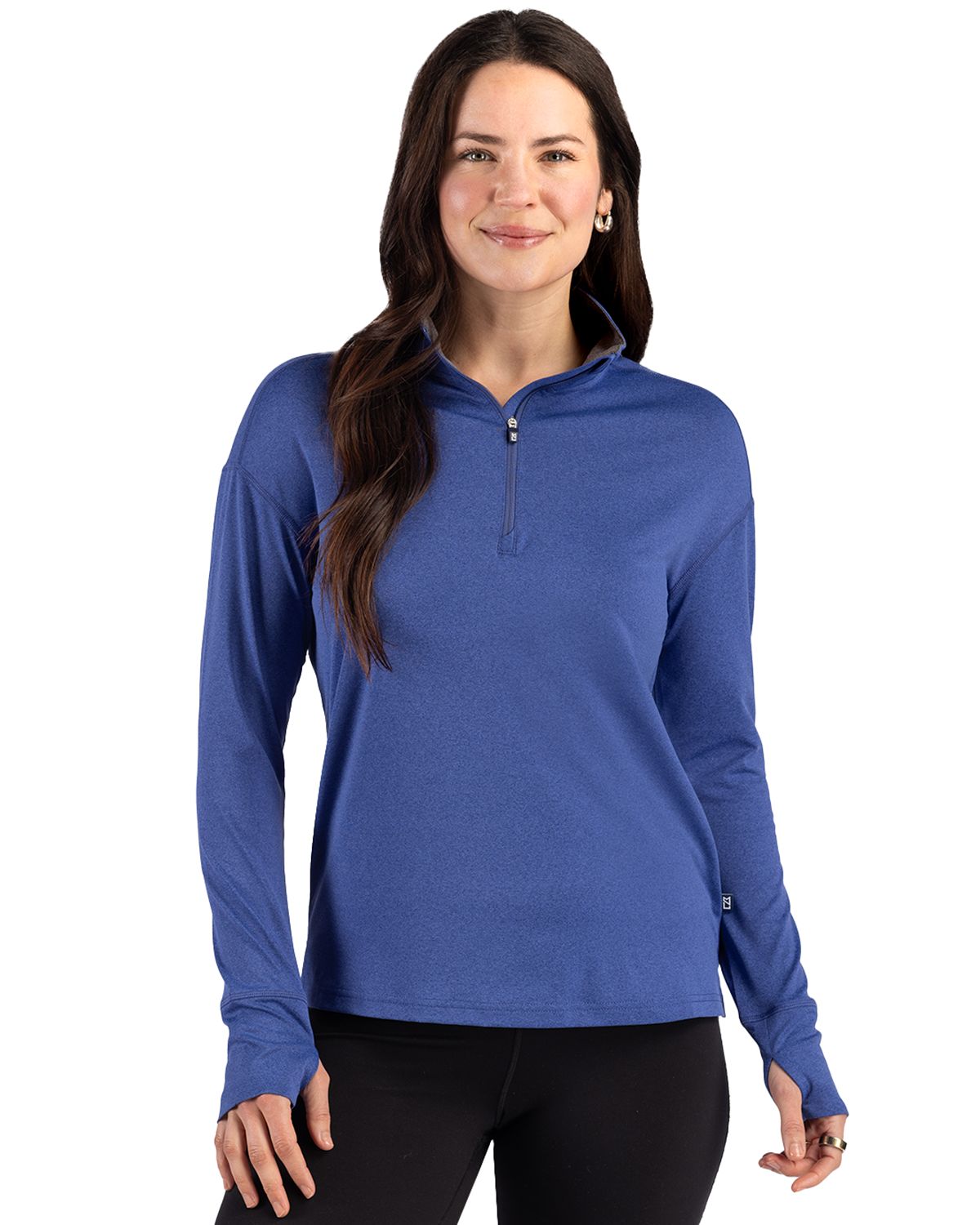 Cutter & Buck Forge Recycled Four-Way Stretch Womens Quarter Zip Pullover - LCK00227