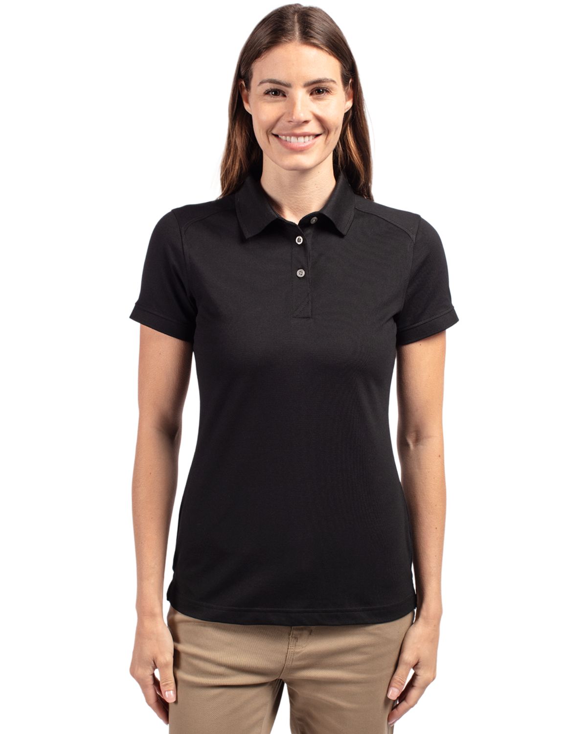 Cutter & Buck Advantage Recycled Cotton-Blend PiqueWomensPolo - LCK08685