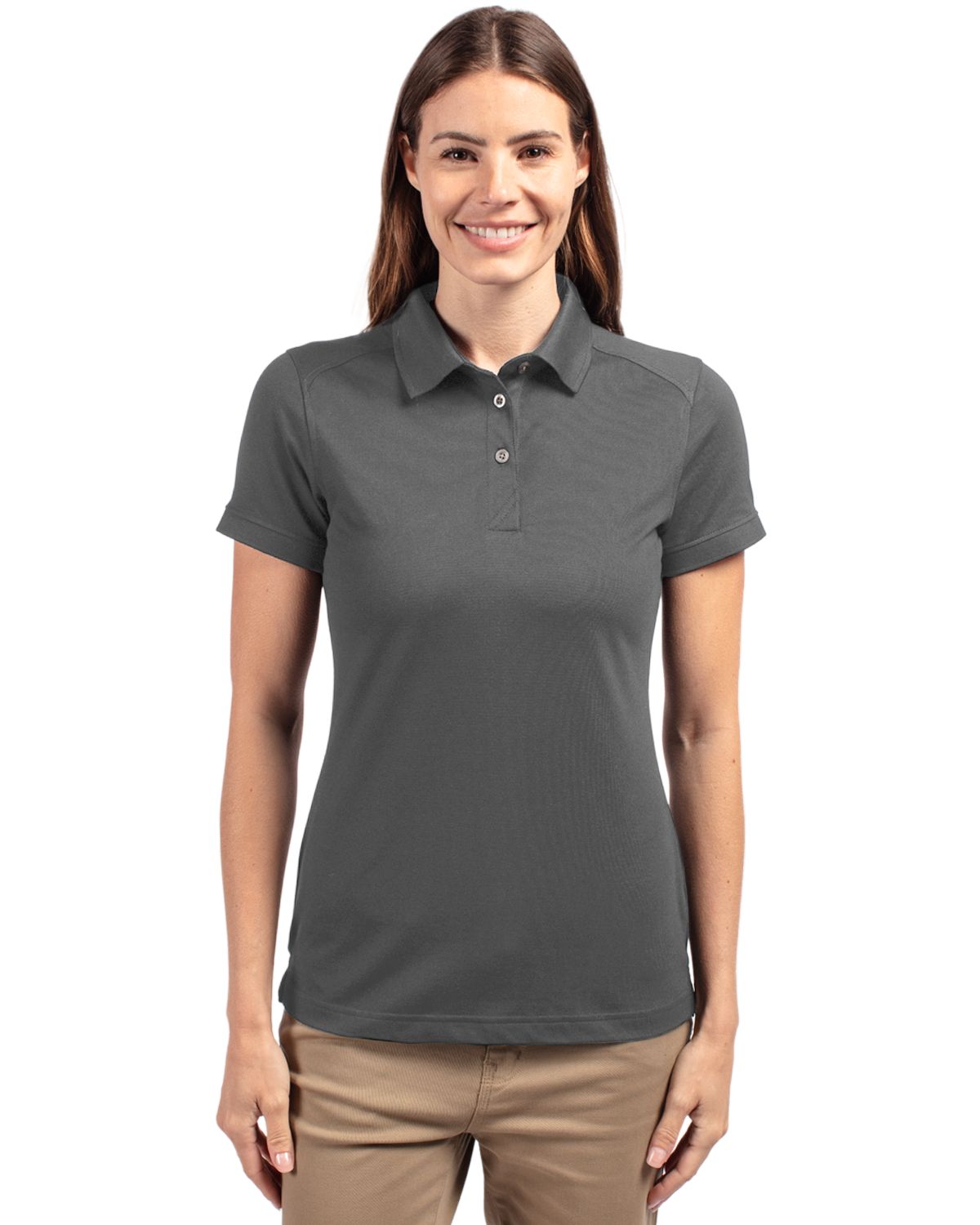 Cutter & Buck Advantage Recycled Cotton-Blend PiqueWomensPolo - LCK08685