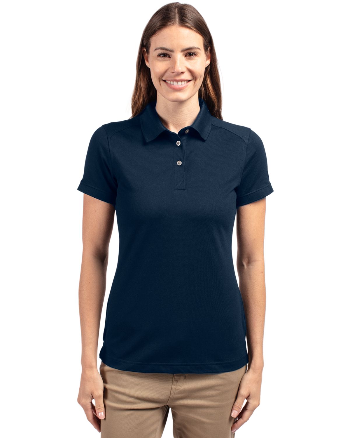 Cutter & Buck Advantage Recycled Cotton-Blend PiqueWomensPolo - LCK08685