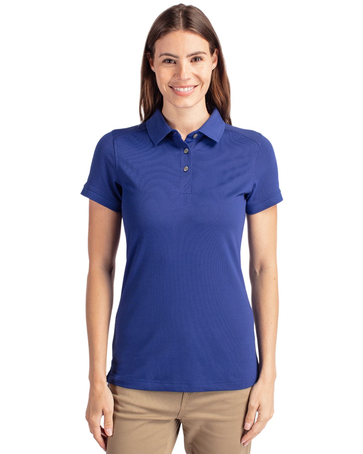 Cutter & Buck Advantage Recycled Cotton-Blend PiqueWomensPolo - LCK08685