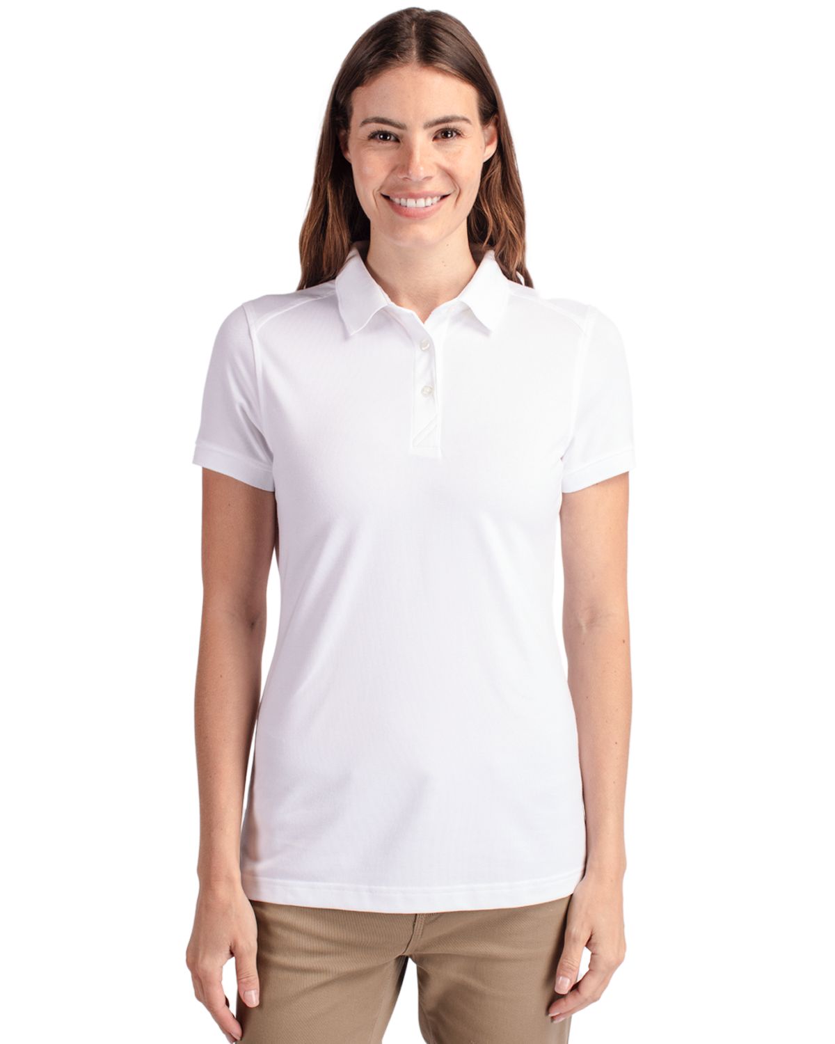 Cutter & Buck Advantage Recycled Cotton-Blend PiqueWomensPolo - LCK08685