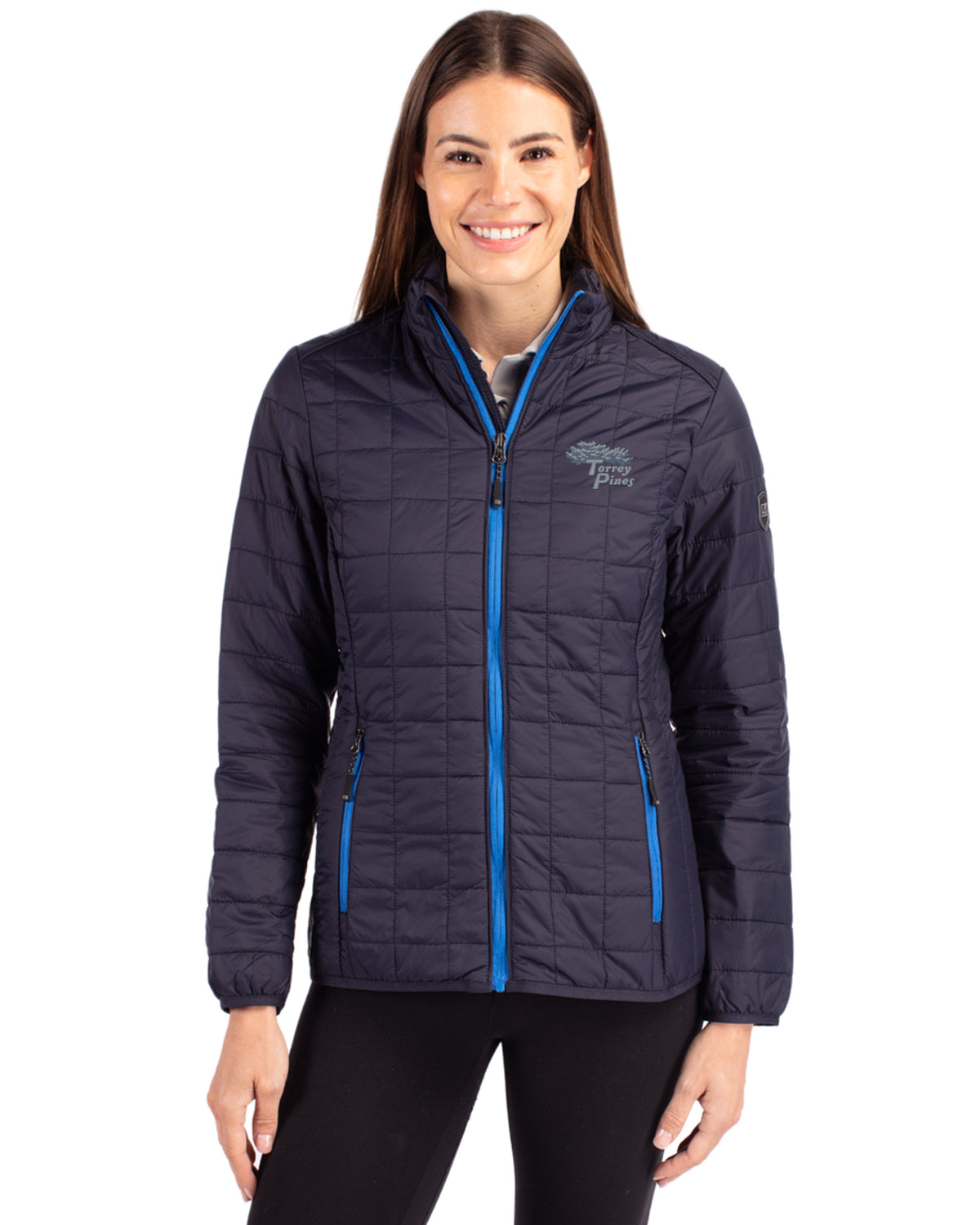 Torrey Pines Cutter & Buck Rainier Recycled Insulated Puffer Womens Full Zip Jacket - LCO00007-35492