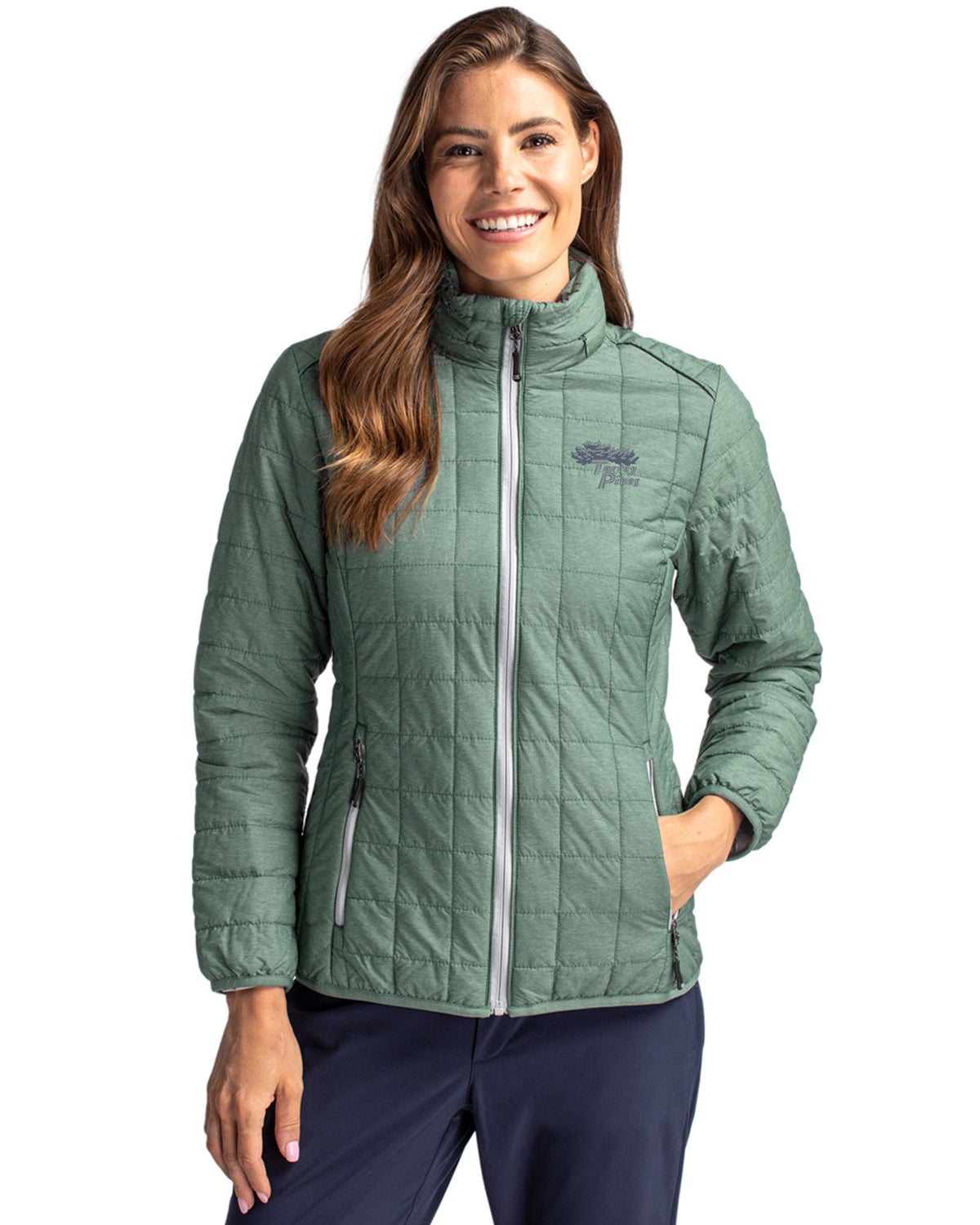 Torrey Pines Cutter & Buck Rainier Recycled Insulated Puffer Womens Full Zip Jacket - LCO00007-35492