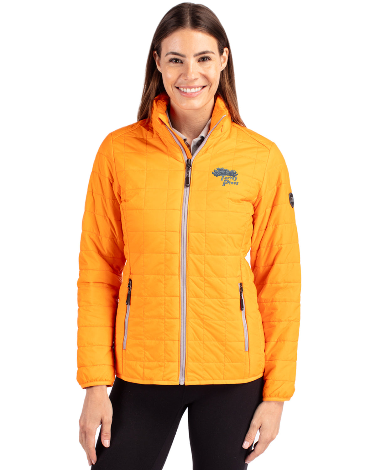 Torrey Pines Cutter & Buck Rainier Recycled Insulated Puffer Womens Full Zip Jacket - LCO00007-35492