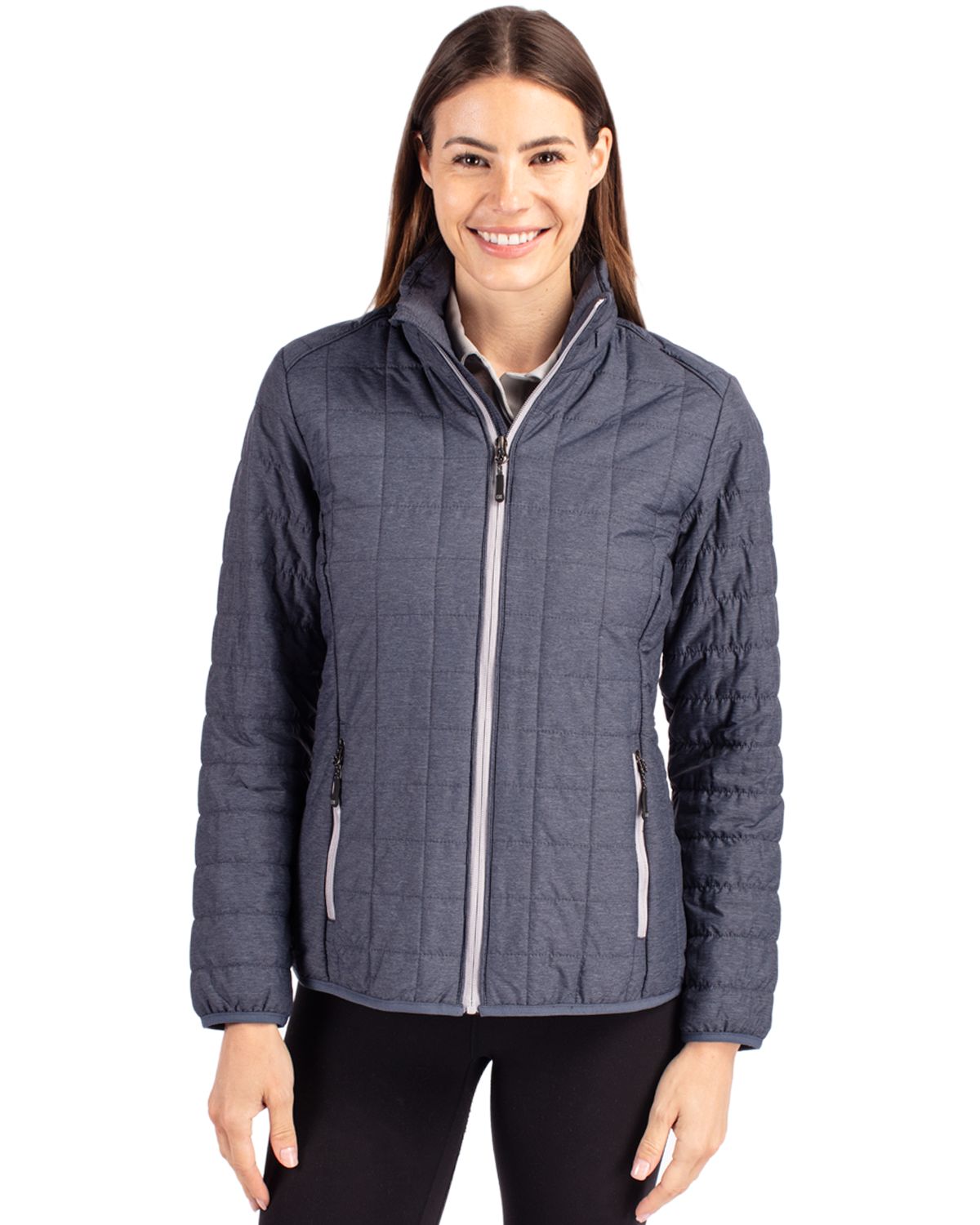 Cutter & Buck Rainier Recycled Insulated Puffer Womens Full Zip Jacket - LCO00007