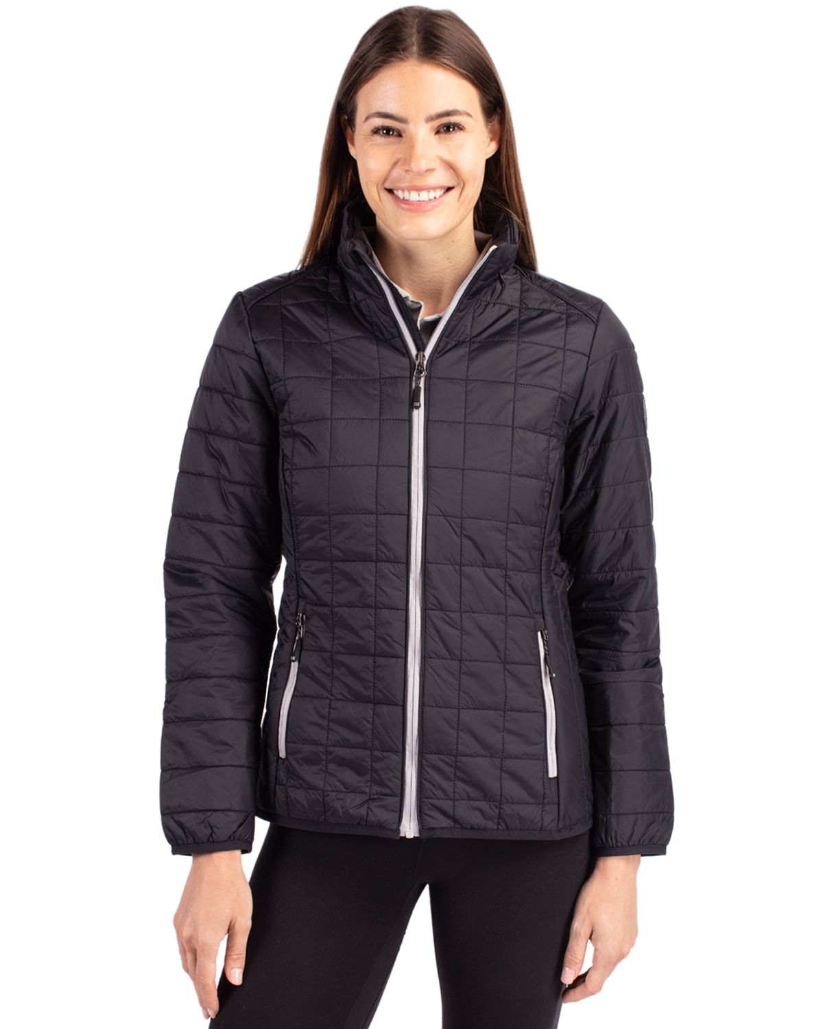 Cutter & Buck Rainier Recycled Insulated Puffer Womens Full Zip Jacket - LCO00007