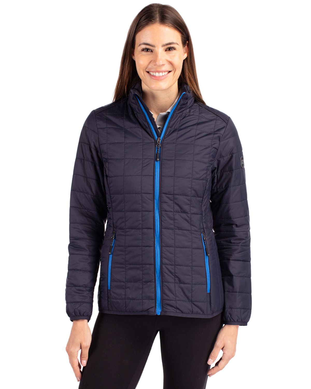Cutter & Buck Rainier Recycled Insulated Puffer Womens Full Zip Jacket - LCO00007