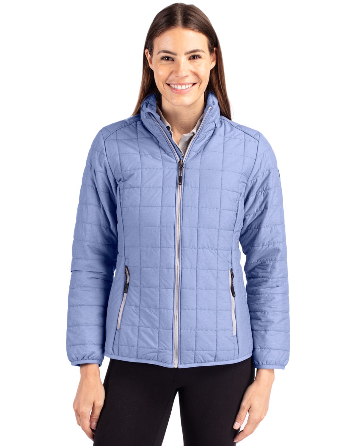 Cutter & Buck Rainier Recycled Insulated Puffer Womens Full Zip Jacket - LCO00007