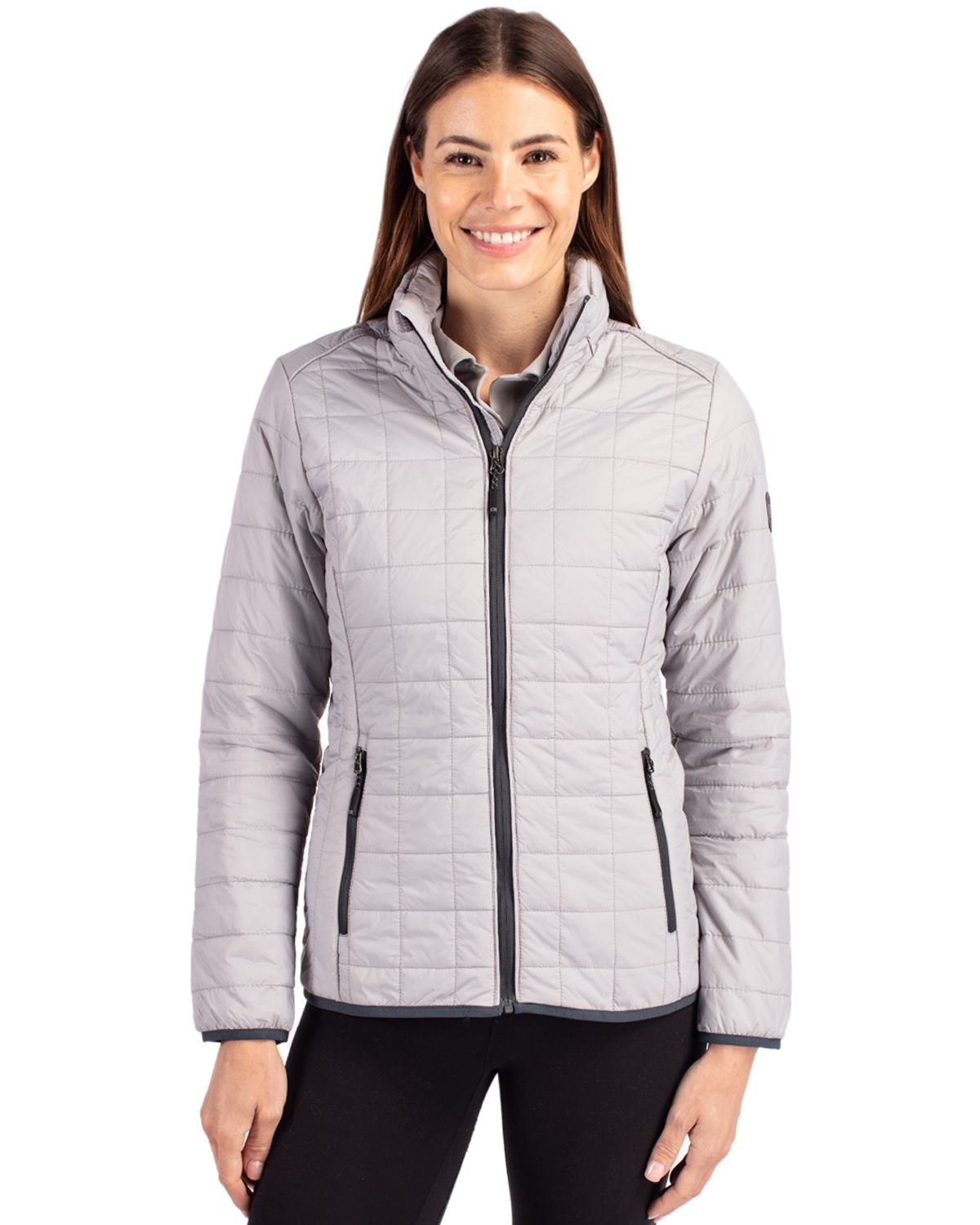 Cutter & Buck Rainier Recycled Insulated Puffer Womens Full Zip Jacket - LCO00007
