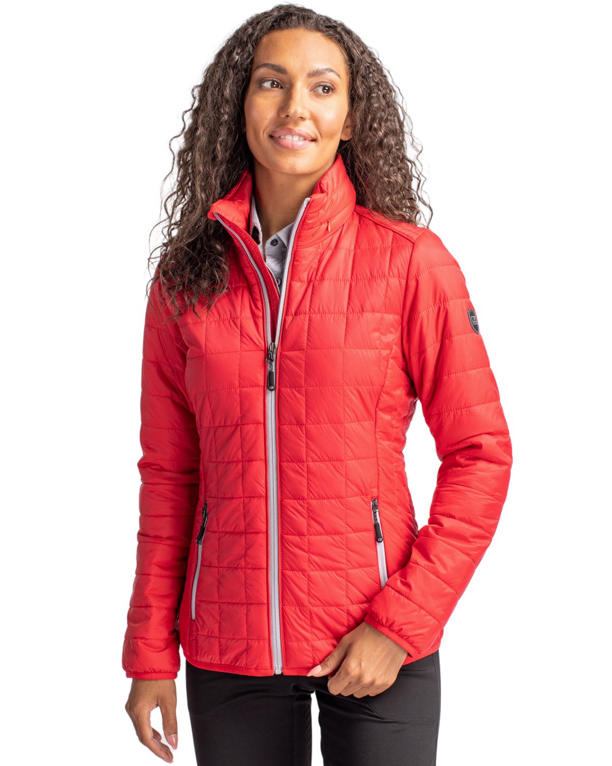 Cutter & Buck Rainier Recycled Insulated Puffer Womens Full Zip Jacket - LCO00007